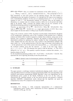 14 . Here, we consider two realizations of the inflow process t &sigma;