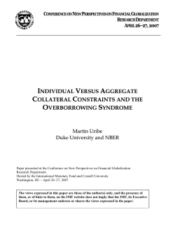 Individual Versus Aggregate Collateral Constraints and the