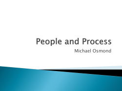 People and Processes