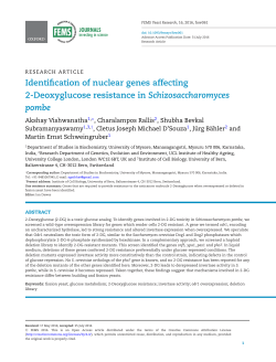 Identification of nuclear genes affecting 2