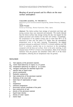 Heating of paved ground and its effects on the near
