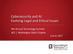 Cybersecurity and AI - Association of Corporate Counsel