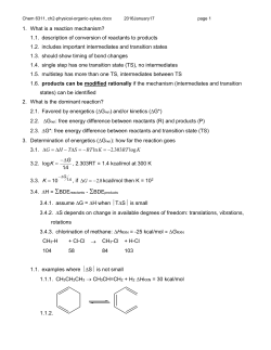 Sykes CH2 Energetic and Kinetics