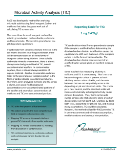 Total Inorganic Carbon (TIC)