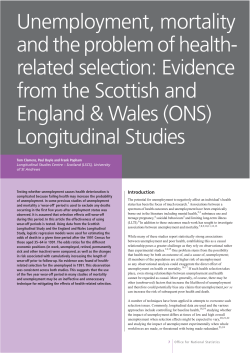 Unemployment, mortality and the problem of health