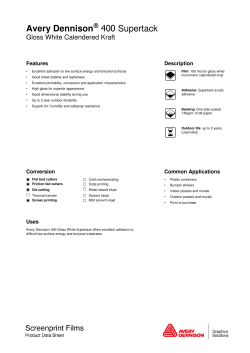 Avery Dennison 400 Supertack