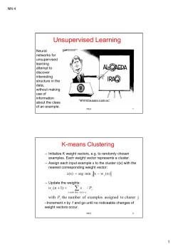 Unsupervised Learning