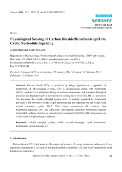 Physiological Sensing of Carbon Dioxide/Bicarbonate/pH via