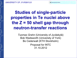 Studies of single-particle properties in Te nuclei