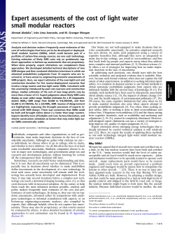 Expert assessments of the cost of light water small modular reactors