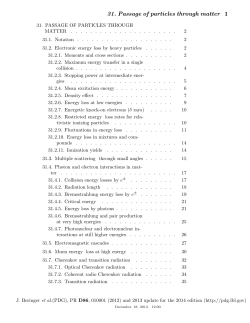 31. Passage of particles through matter 1