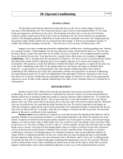 28- Operant Conditioning