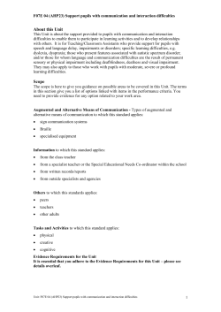 F07E 04 (AHP23) Support pupils with communication and