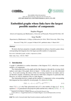 Embedded graphs whose links have the largest possible number of