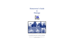 Homeowner`s Guide to Drainage