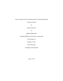 Coal to Natural Gas Fuel Switching and CO2 Emissions Reduction A
