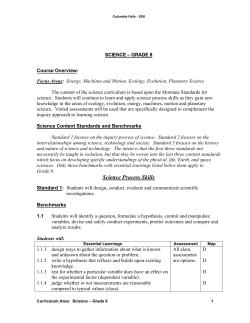 Grade 8 - Columbia Falls Schools