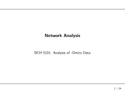 Network Analysis