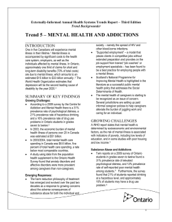 NOTES Trend 5 &ndash; MENTAL HEALTH AND