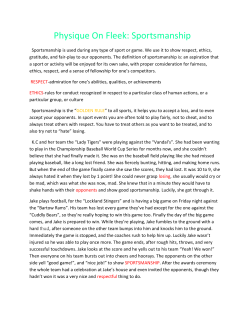 Sportsmanship - Physique on Fleek