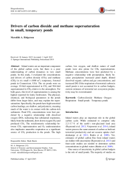 Drivers of carbon dioxide and methane supersaturation in small
