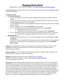 Mapping watersheds handout (can be modified)