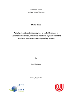 Activity`of`metabolic`key`enzymes`in`early`life`stages`of` `Cape`