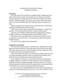 Mindfulness Exercises