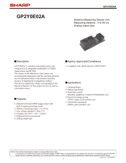 GP2Y0E02A - Mouser Electronics