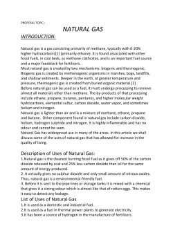 natural gas introduction - Free Notes for Everyone