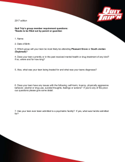 the Parent Questionnaire