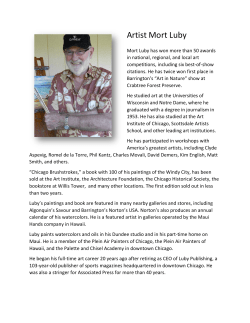 Artist Mort Luby - Barrington Area Library