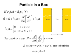Particle in a Box - U of L Class Index