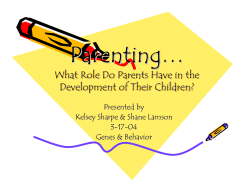 Parenting&hellip; What Role Do Parents Have In Development?