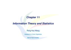Chapter 11 Information Theory and Statistics