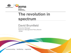 The revolution in spectrum