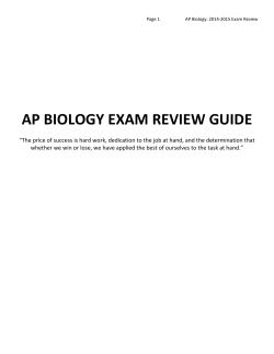 ap biology exam review guide