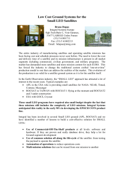 Low Cost Ground Systems for the Small LEO Satellites