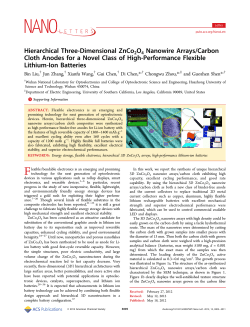 Hierarchical Three-Dimensional ZnCo2O4