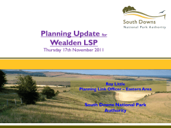South Downs National Park: planning update