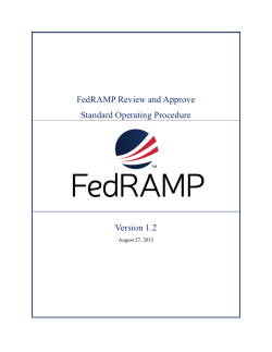 FedRAMP Review and Approve Standard Operating Procedure