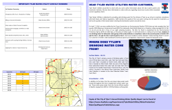 where does tyler`s drinking water come from?