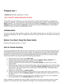 Problem Set 1  - MIT OpenCourseWare