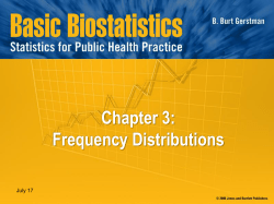 3: Frequency Distributions