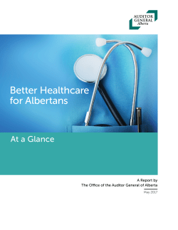 Better Healthcare for Albertans