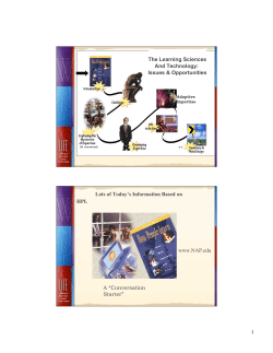 The Learning Sciences, Education and Technology