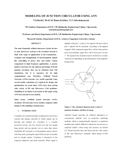 modeling of junction circulator using ann