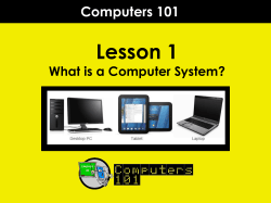 Lesson 1 - What is a computer system File
