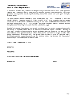 Successful grantees will be required to provide two semi