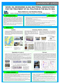 novel oil-degrading algal-bacterial associations for the treatment of